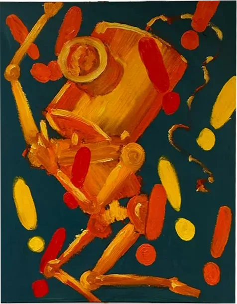 ATTENTION 2, Oil on canvas, null