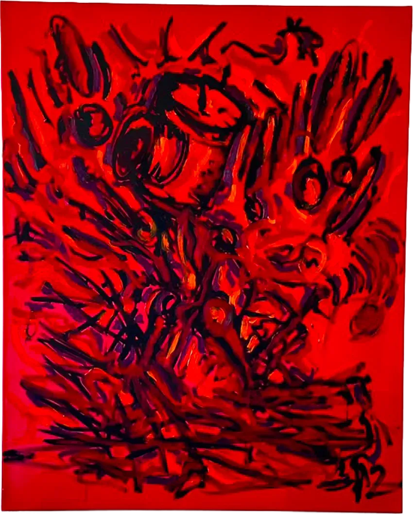 ATTENTION!!!!, Oil on canvas, null