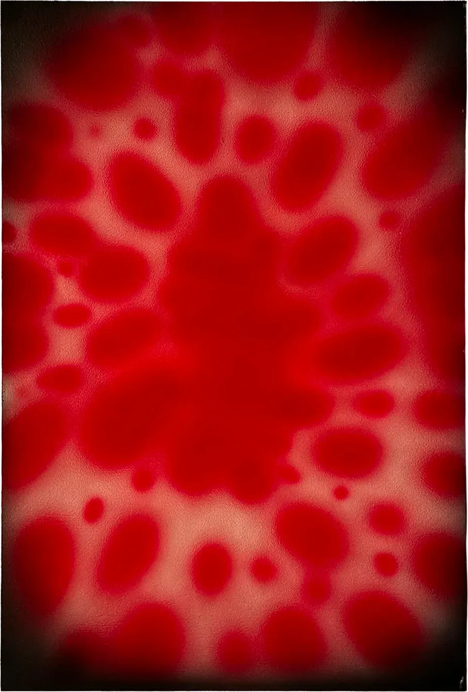 Eyes Closed Staring at the Sun, Airbrush on paper, null