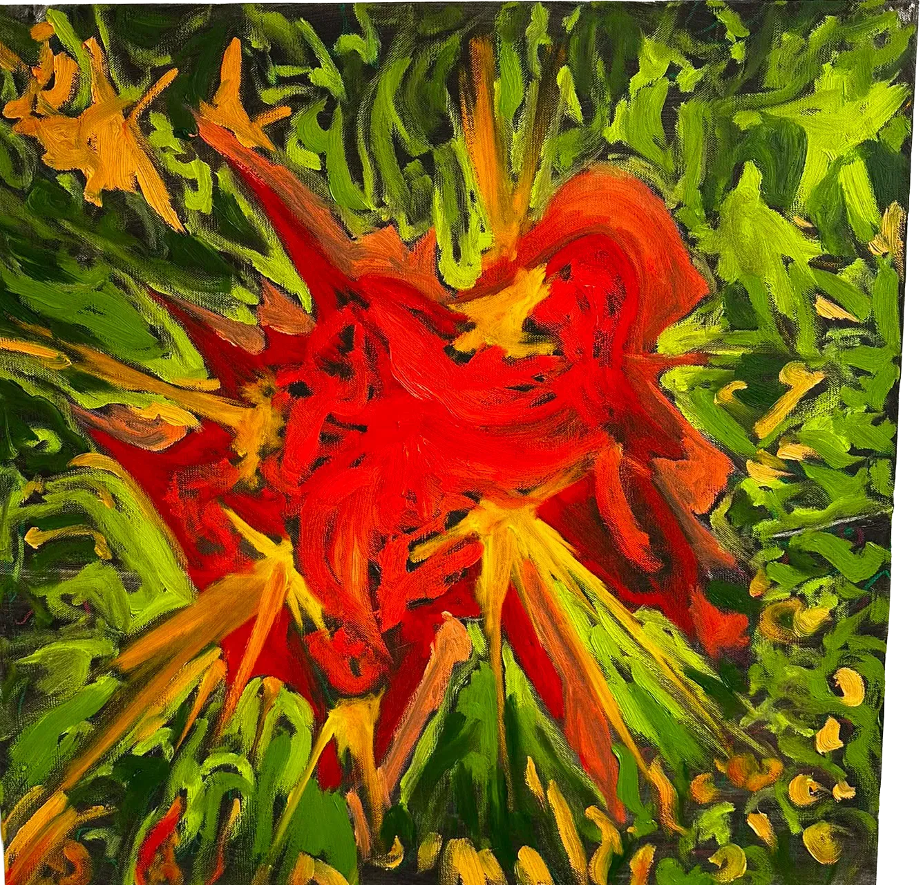 JUNGLE, Oil on canvas, null