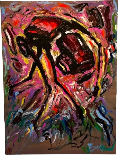 MURDER ON THE DANCE FLOOR, Oil on canvas, null