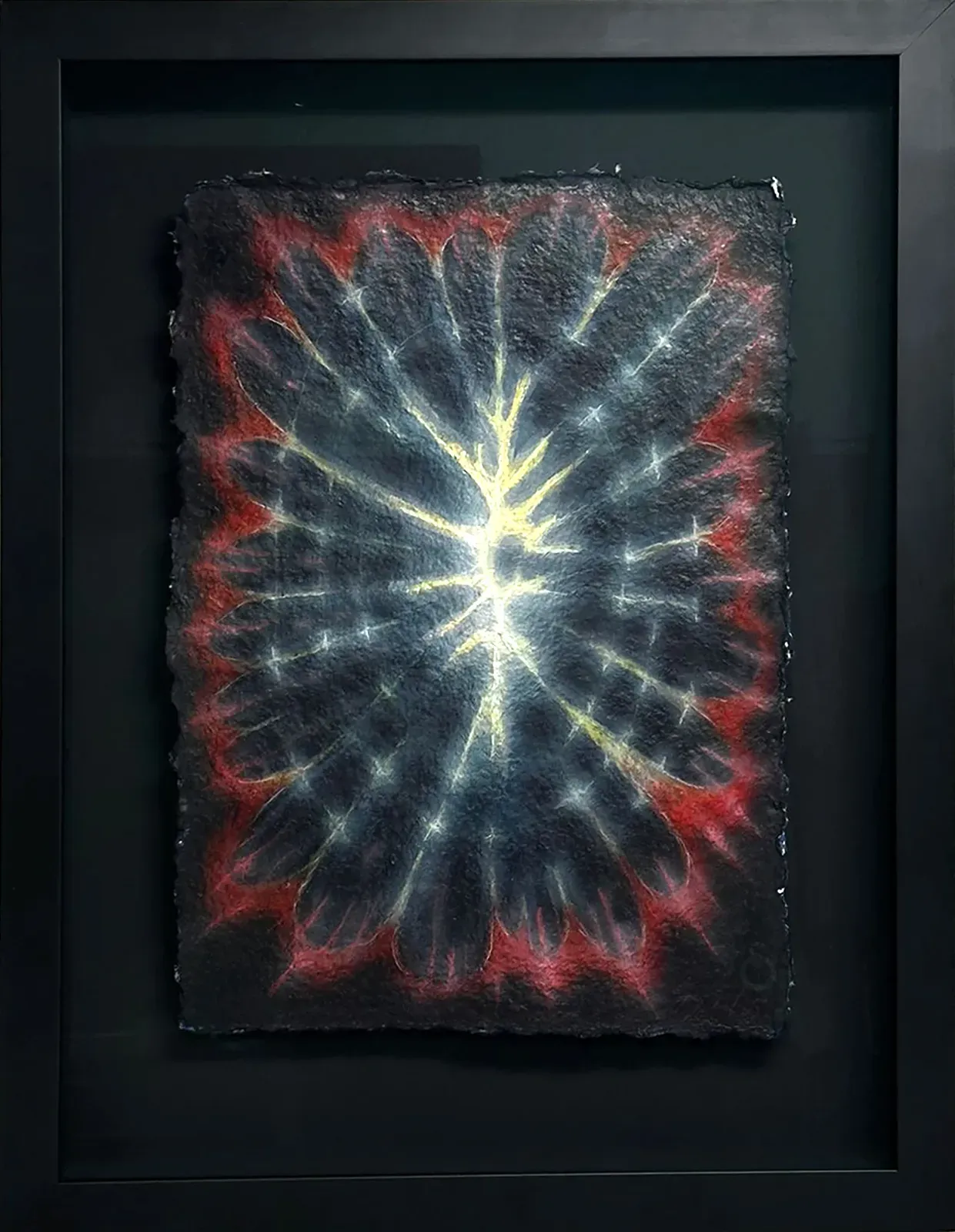 Revelation, Mixed media on paper, 2025