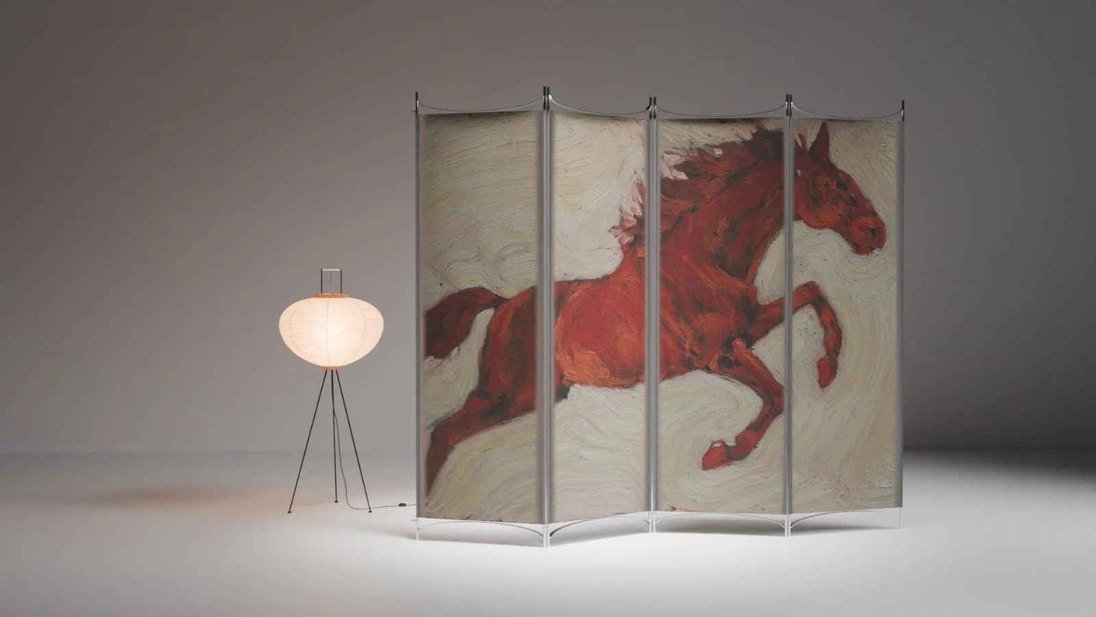 Room divider, Painting print