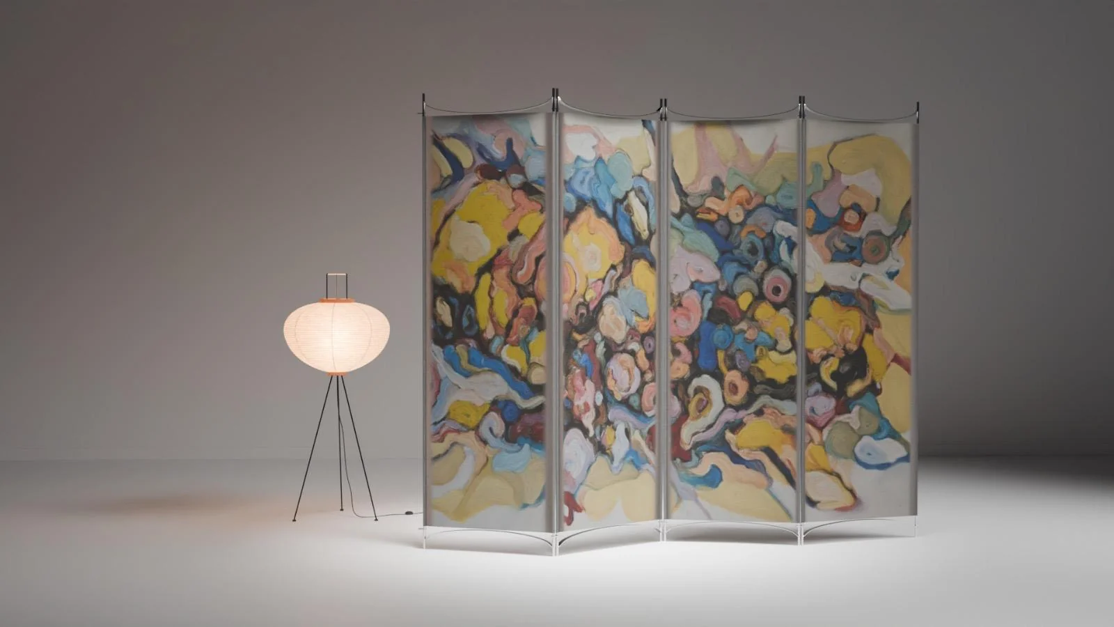 Room divider, Painting print