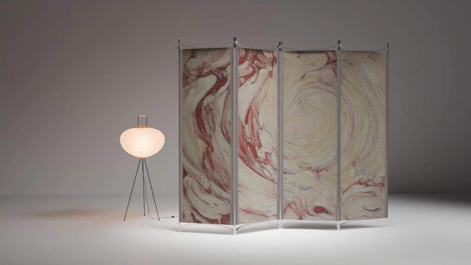 Room divider, Painting print