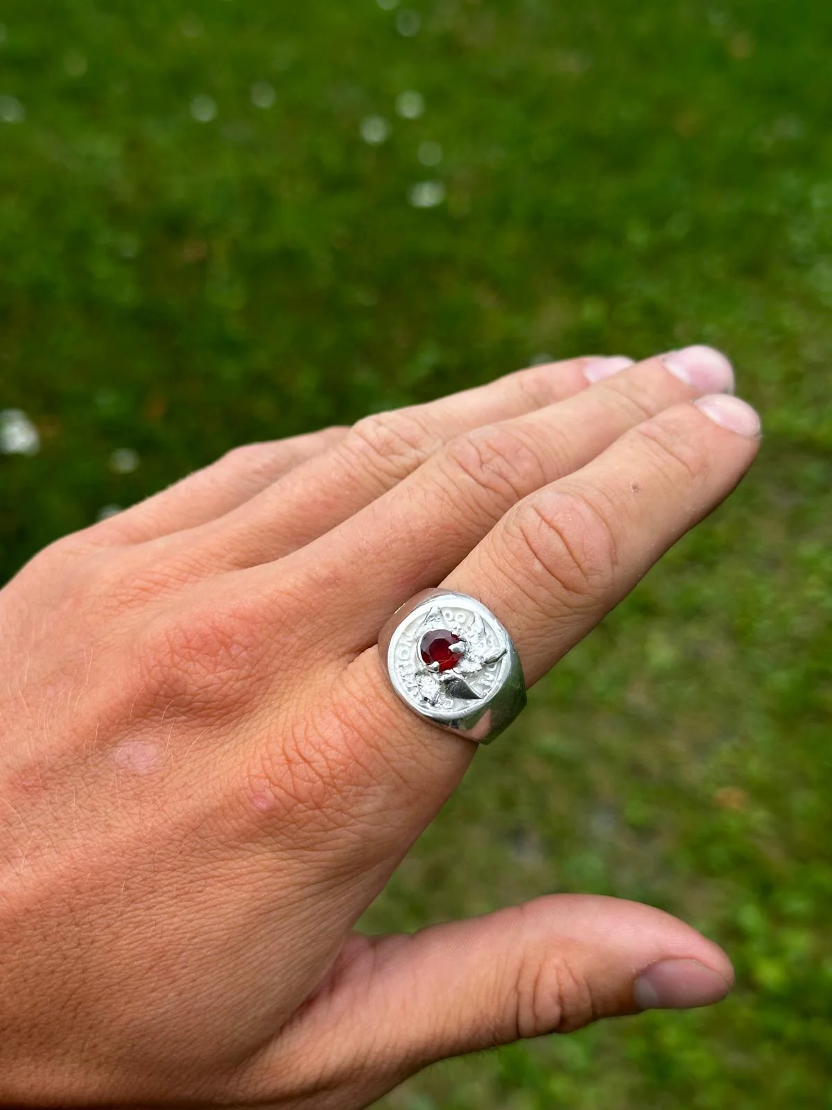 Silver ring, Handmade