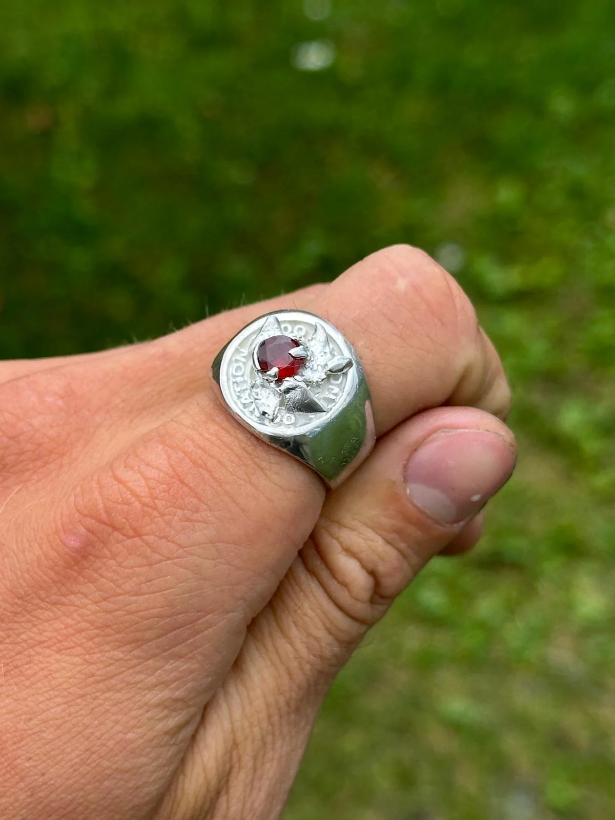 Silver ring, Handmade