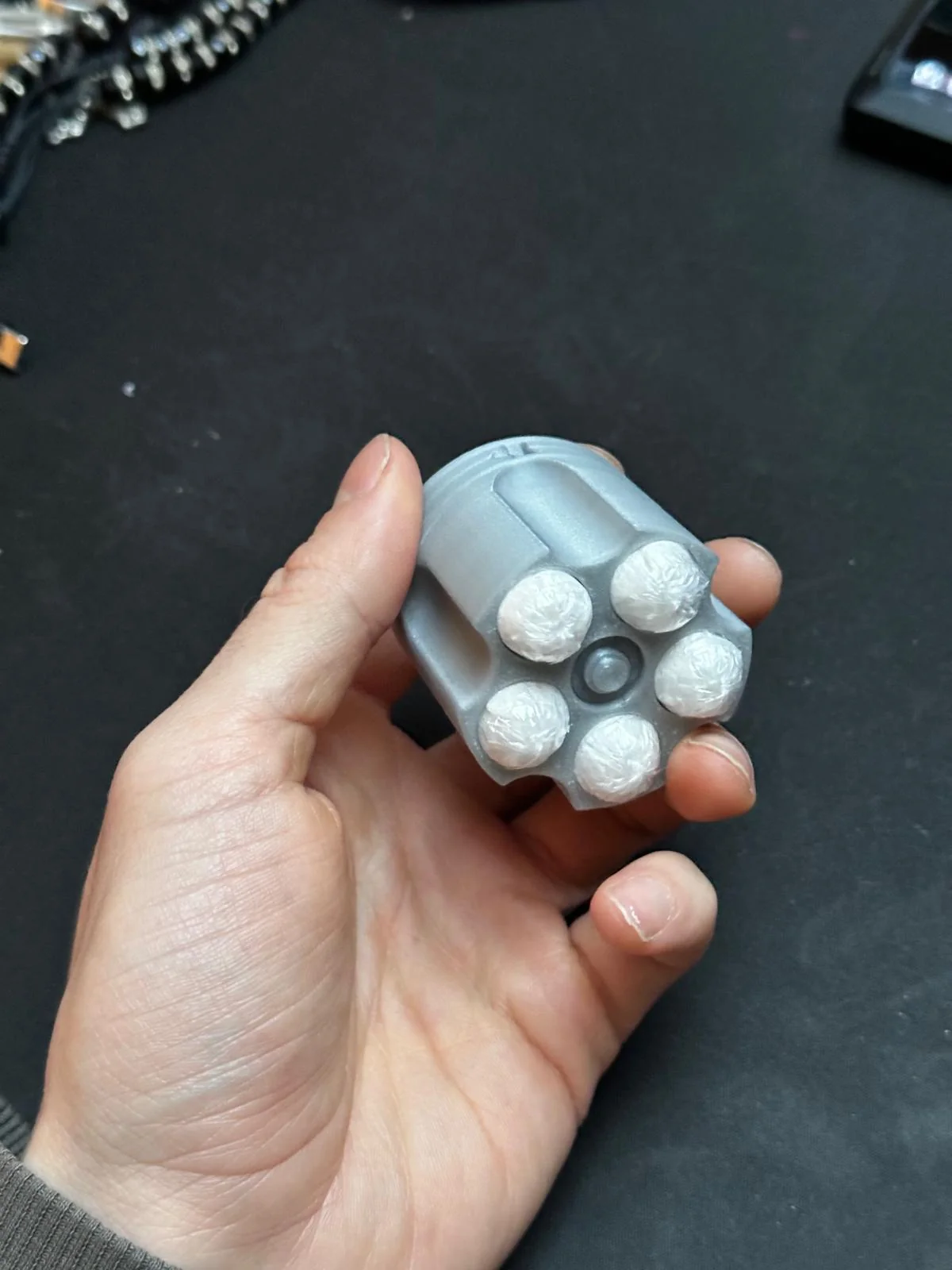Revolver tampon holder, Prototype